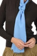 Cachemire et Soie accessoires echarpes cheches scarva bleu miro 170x25cm